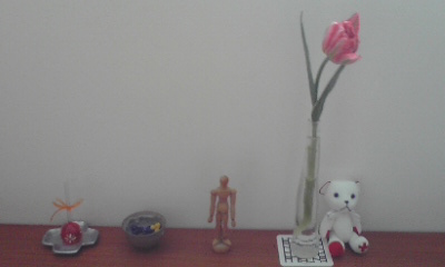 部屋にお花を飾ると気持ちまでほっこりします。